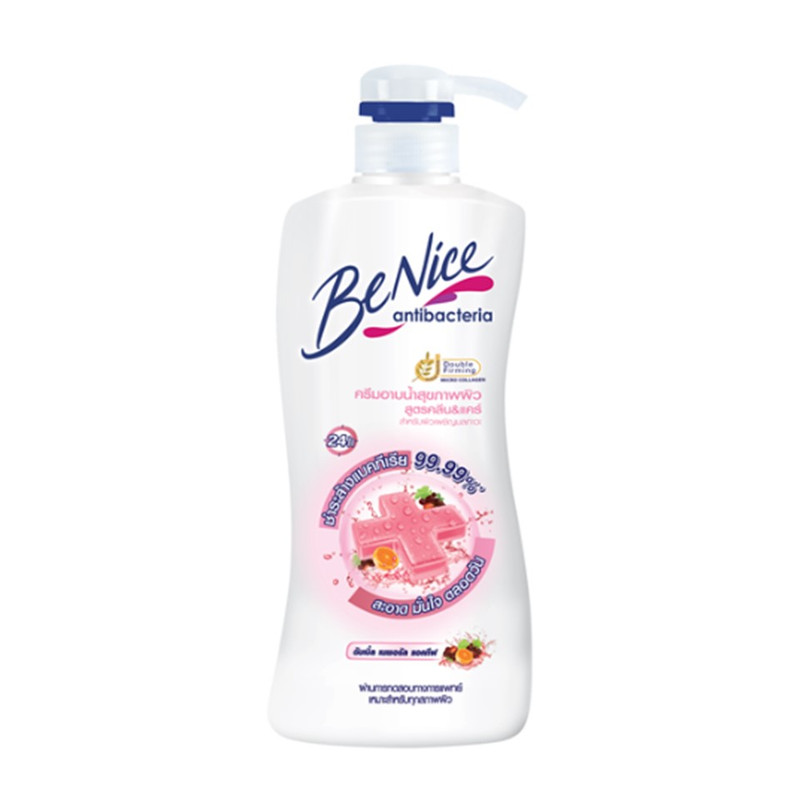 BeNice Shower Cream Anitibacteria Clean & Care 400 ML. Pink
