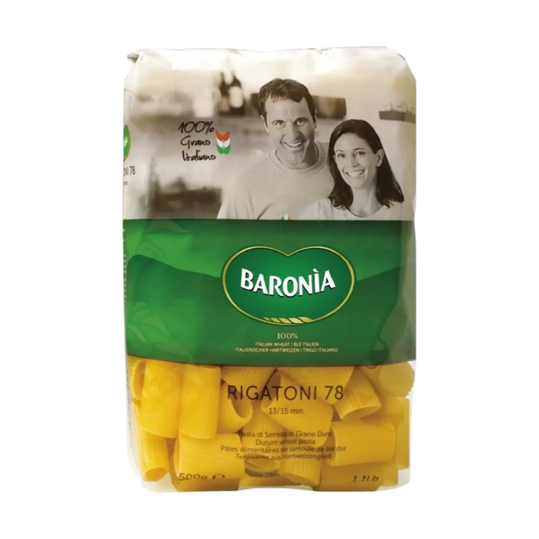 BARONIA Rigatoni Pasta 500gr/โบโลเนีย ริกาโตนี่ พาสต้า (เส้นพาสต้า ...