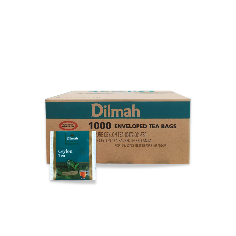 Dilmah ชาซอง ชาดําซีลอน 100% ไซส์ใหญ่ขนาด 1000 ซอง | Pure Ceylon Black Tea (1.8g.x1000Tbags) x 3 กล่อง