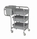 Thumbnail 1 of NTS รถเข็นเก็บจานและทำความสะอาด NTS1-CC-D3L-GY