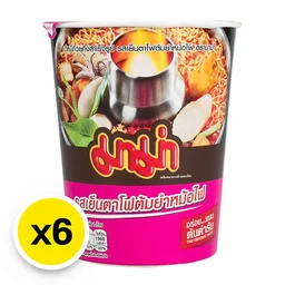 Thumbnail 2 of มาม่า บะหมี่กึ่งสำเร็จรูป รสเย็นตาโฟต้มยำหม้อไฟ 60 ก. x 6