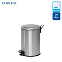 Thumbnail 2 of Round Stainless Soft-Close Bin 20L Metalic Silver - CHINTER F-0334