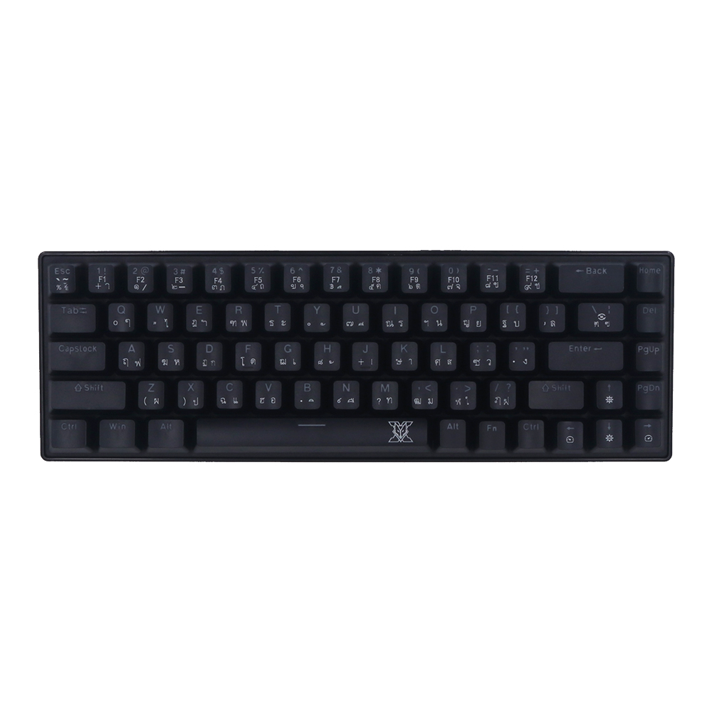 NUBWO KEYBOARD (คีย์บอร์ด) X68 KRUEGER (OUTEMU - MINI RGB - EN/TH) BLACK,BLUE SWITCH