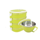 Thumbnail 1 of RRS ปิ่นโตเก็บความร้อน 4 ชั้น 3.6 ลิตร พร้อมถ้วยบรรจุอาหาร 15 cm. - สีเขียว