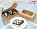 Thumbnail 2 of Boxjourney กล่องบราวนี่ หน้าต่างวีเชฟ ลายบลอสซั่มครีม 15x20x5 ซม. (20 ใบ/แพค)