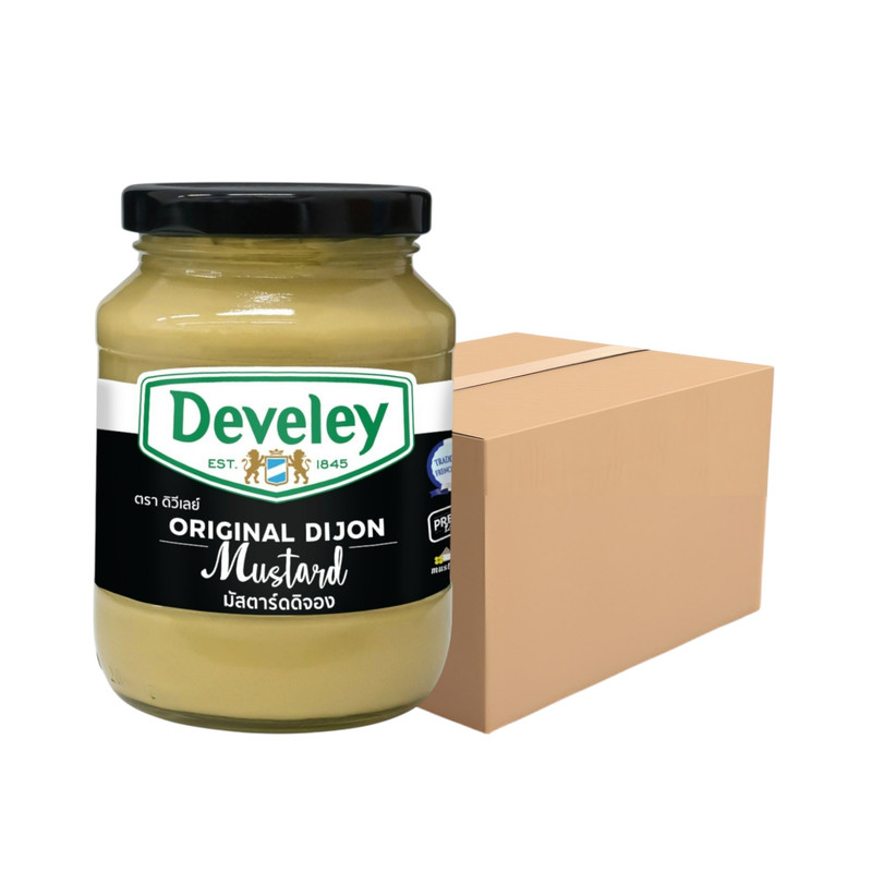 Develey (ดิวีเลย์) Dijon Mustard ขนาด 350 กรัม แพ็ค 12 ขวด