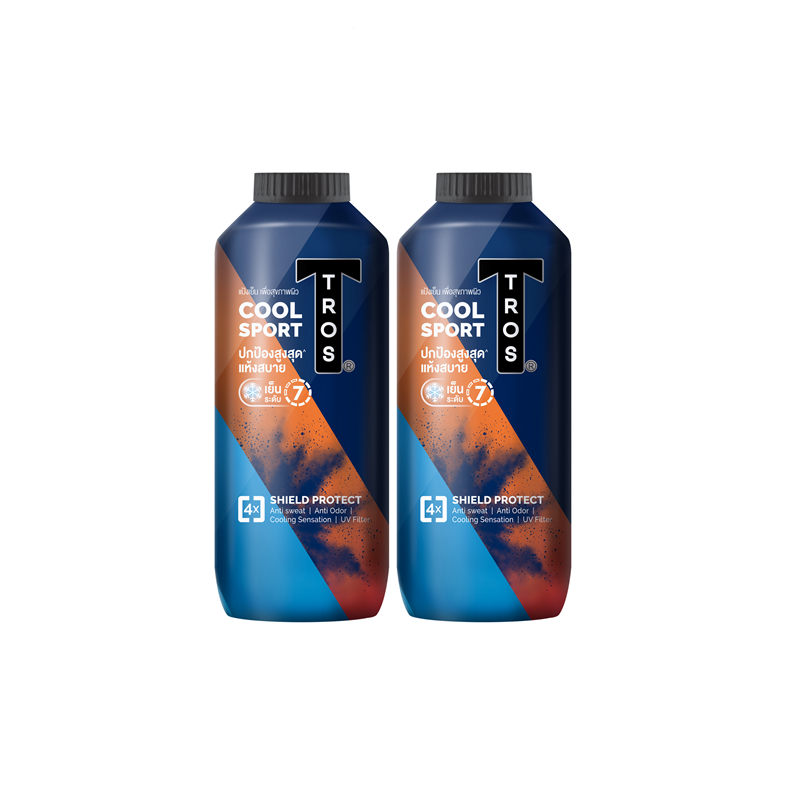 TROS Powder Cool Sport Shield Protect 260 ML. Twin Pack