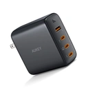Thumbnail 3 of AUKEY Wall USB Charger 1 USB-A / 3 USB-C (PD100W) GaN Tech Black (PA-B7S)