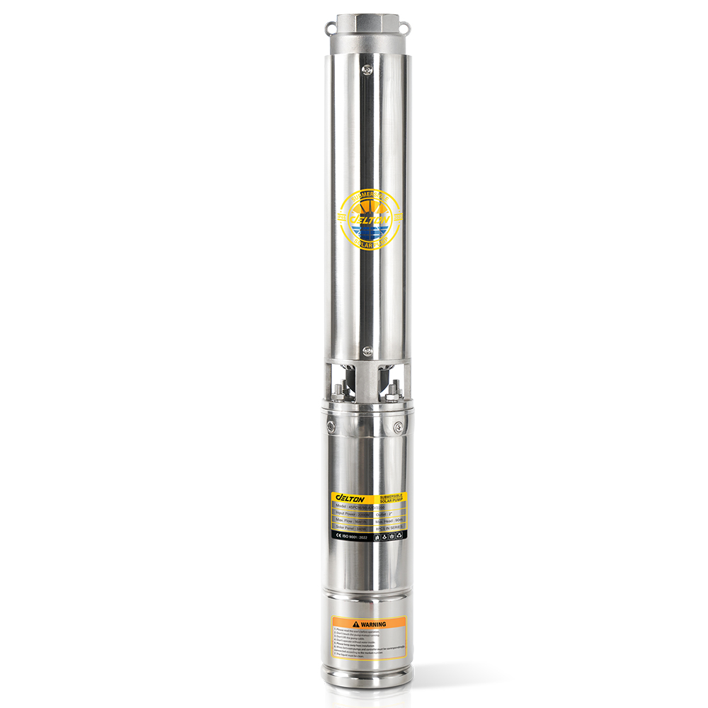 DELTON ปั๊มบาดาล ซับเมิร์ส Solar Pump ปั๊มน้ําโซล่าเซลล์ 2200W ปั๊มน้ําพลังงานแสงอาทิตย์ ส่งสูง สูบน้ําลึก พร้อม Inverter AC / DC