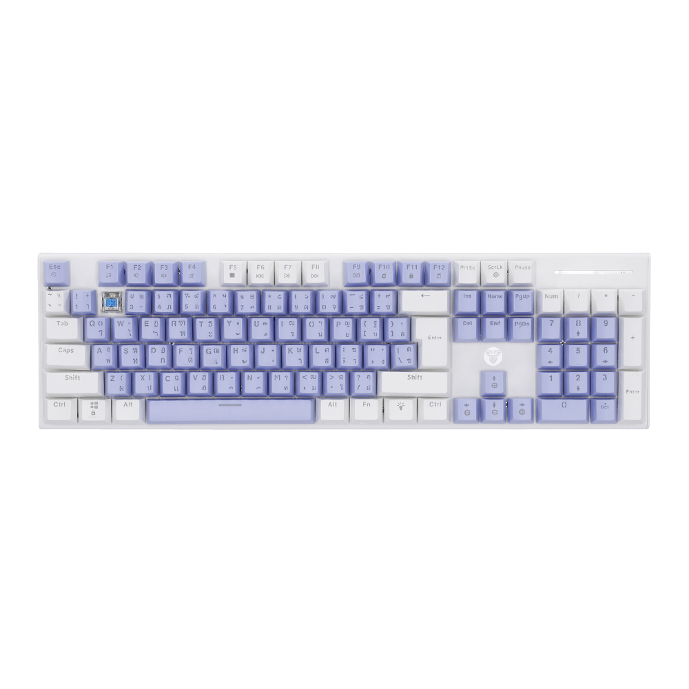 FANTECH KEYBOARD (คีย์บอร์ด) ATOM104 MK889 PRO MORI EDITION - RAINBOW LED EN/TH WHITE-BLUE ROSIE SWITCH
