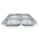 Thumbnail 4 of Empress World ถาดหลุมสแตนเลส 4 ช่อง รุ่น B เหลี่ยม ฝาปิดสแตนเลสเลส x 12