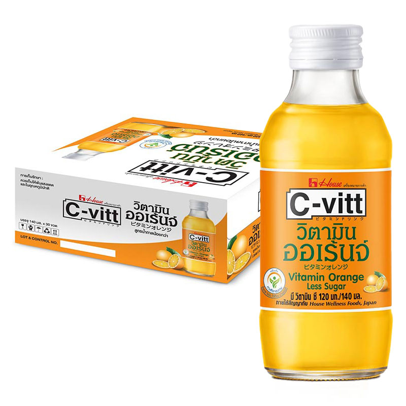 CVITT Vitamin C Drink Orange Flavor 140 ml 30 bottles Makro PRO