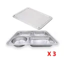 Thumbnail 2 of Empress World ถาดหลุมสแตนเลส 4 ช่อง รุ่น A มน ฝาปิดสแตนเลสเลส x 3