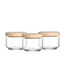 Thumbnail 1 of โอเชียน ชุดขวดโหลฝาไม้ House Warming Small Jar Set  x 3