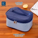 Thumbnail 4 of ซุปเปอร์ ล็อค กล่องถนอมอาหาร Next Series พร้อมกระเป๋า ลาย Japan รุ่น 2815 สีน้ำเงิน