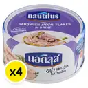 Thumbnail 2 of นอติลุส ทูน่าแซนวิชในน้ำเกลือ 170 ก. x 4