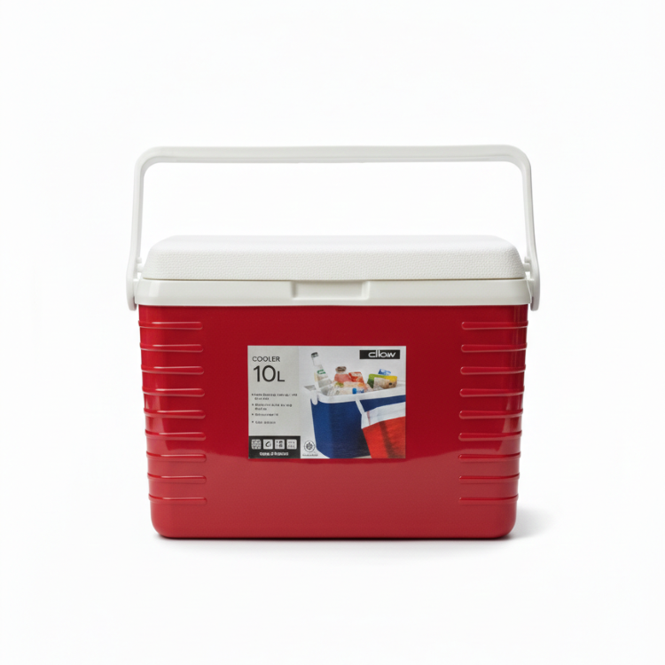 DKW Official HH-9405 กระติกน้ําแข็ง Frigo (10ลิตร) กล่องเก็บความเย็น Cooler เดินทาง แคมปิ้ง สีแดง