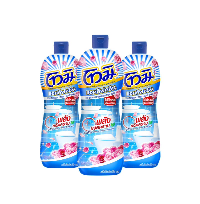 [Pack3] TOMI Bathroom Cleaner Active Clean Fresh Blue 700ml. x3