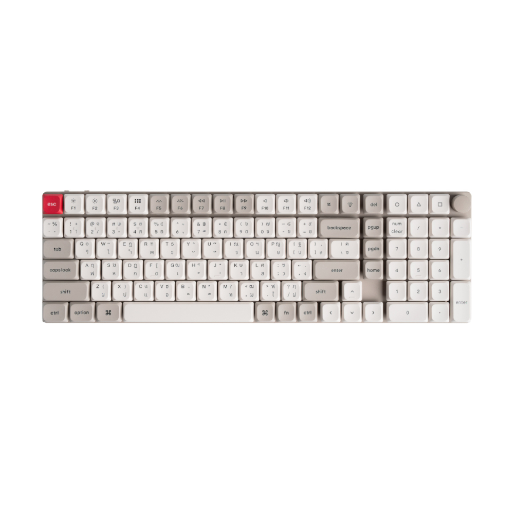 KEYCHRON Gaming Keyboard K17 Max (RETRO) QMK Wireless Custom Mechanical Banana Switch