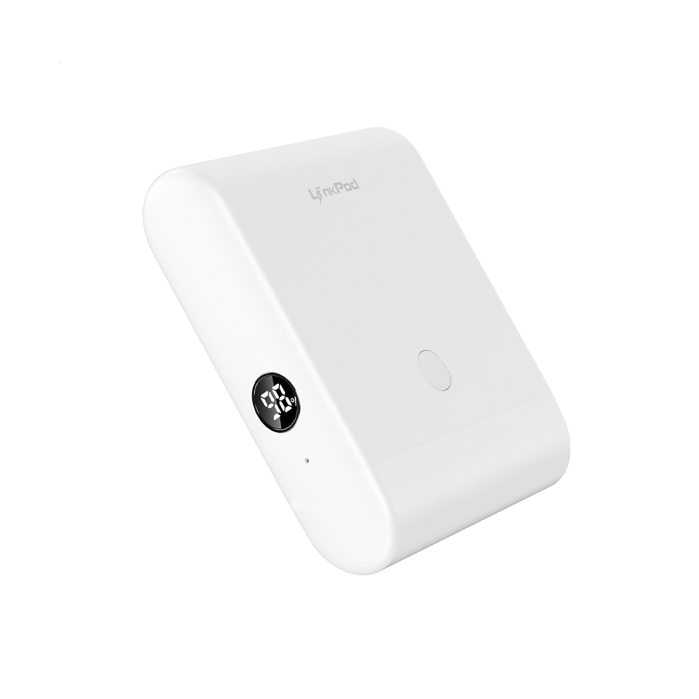 iWALK LinkPod Plus แบตสํารองหัวชาร์จ  TypeC  แบบไร้สายพร้อมเคสชาร์จความจุ 13500mAh ชาร์จเร็ว 20WFastCharge สี White