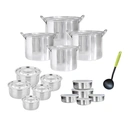 Thumbnail 1 of RRS ชุดหม้อสตูว์ทรงสูง รุ่น FD 4 ใบ
+ หม้อแขก 5 ใบ + โถสแตนเลสพร้อมฝา 5ใบ + กระบวยไนล่อน