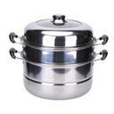 Thumbnail 1 of หม้อนึ่งสแตนเลส 2 ชั้น 3 ชิ้น/ชุด ตรามังกร