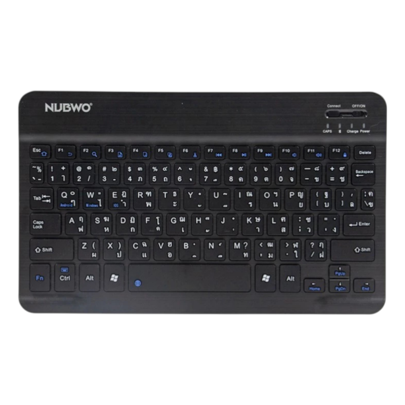 NUBWO BLUETOOTH KEYBOARD (คีย์บอร์ดไร้สาย) PROMISE NKB-100 (BLACK) (EN/TH)