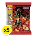 Thumbnail 2 of นิสชิน บะหมี่กึ่งสำเร็จรูปแบบแห้ง รสหม่าล่า 60 ก. 5 ห่อ