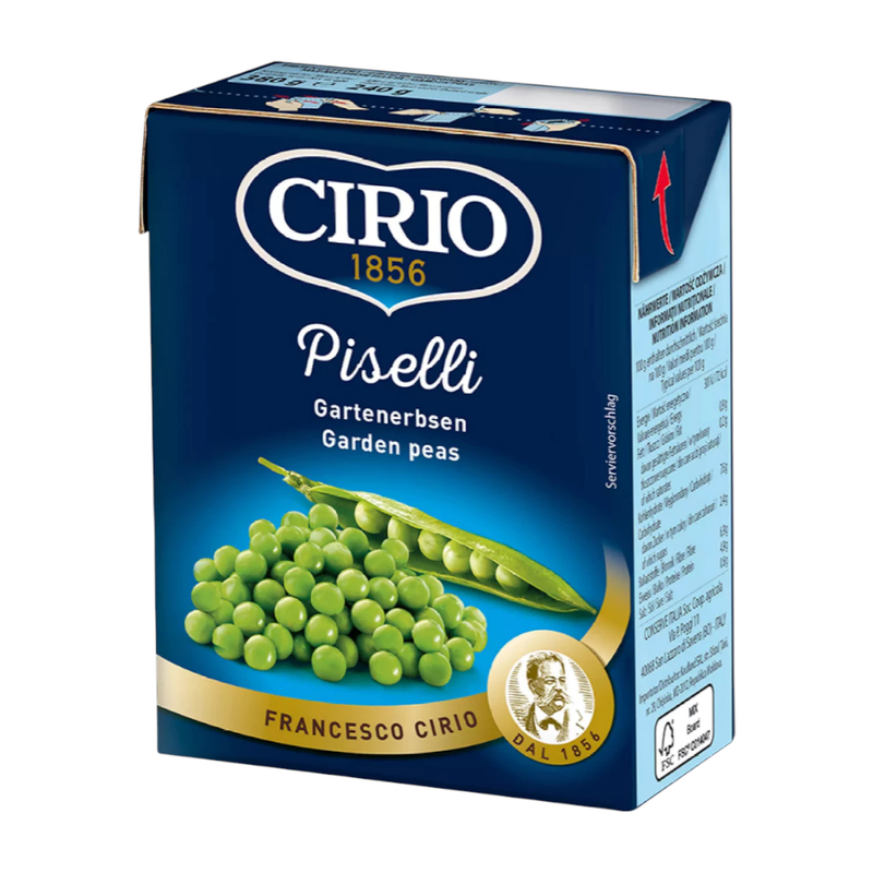 CIRIO Beans Box ซีริโอ ถั่วบรรจุกล่อง 380g Piselli (ถั่วลันเตา)