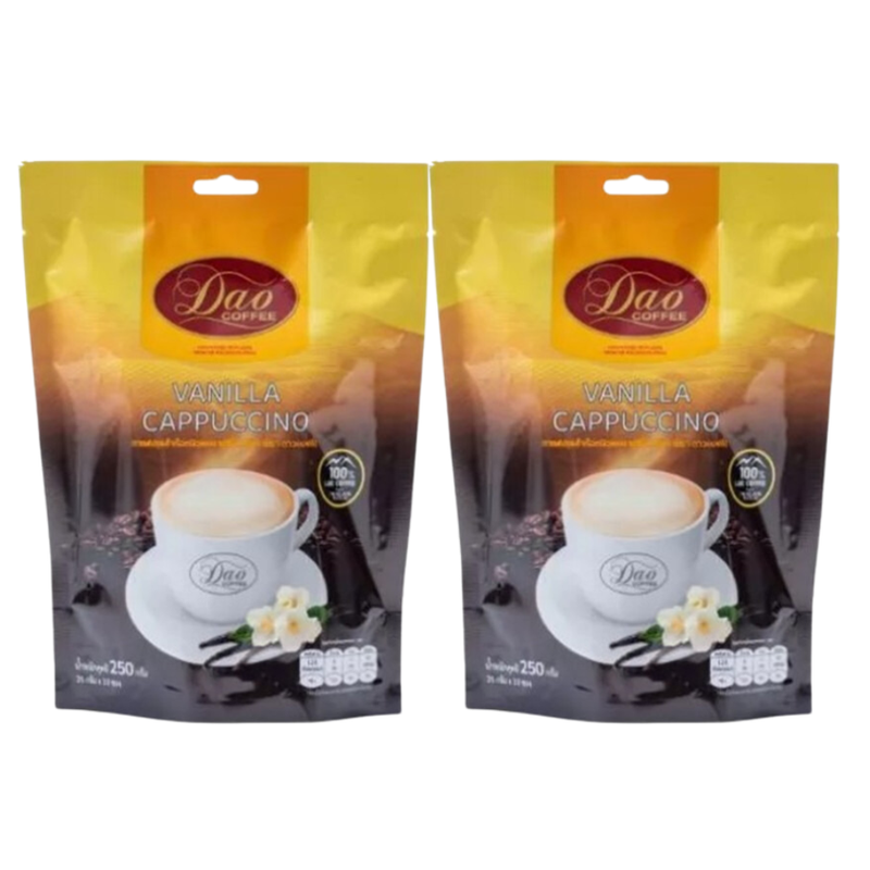 DAO COFFEE Cappuccino Vanilla 20 g 10 sachets x 2