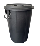 Thumbnail 2 of ถังน้ำหูเหล็กสีดำ 20 แกลลอน (66ลิตร) เกรดบี เหนียวทนทานมีฝาปิด ขนาด 46.5x46.5x64.5 ซม.