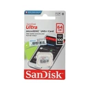 Thumbnail 2 of SANDISK  64GB Micro SD Card Ultra SDSQUNR-064G-GN3MN (100MB/s,) - A0132557