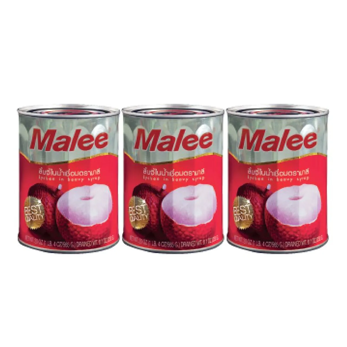 MALEE Lychee in Syrup 20 oz x 3