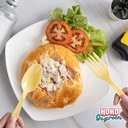 Thumbnail 4 of ช้อนพลาสติก ซิลถุงทุกชิ้น สีเหลือง (กล่อง 1,000 ชิ้น) ช้อนสีพาสเทล ช้อนน่ารัก พลาสติกย่อยสลาย ช้อนพลาสติกยาว ช้อนใช้แล้วทิ้ง ยาว 7 นิ้ว