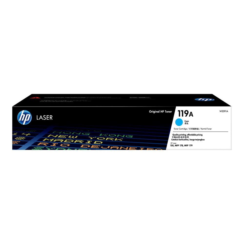 HP TONER (หมึกสําหรับเครื่องพิมพ์) 119A CYAN ORIGINAL LASER TONER CARTRIDGE