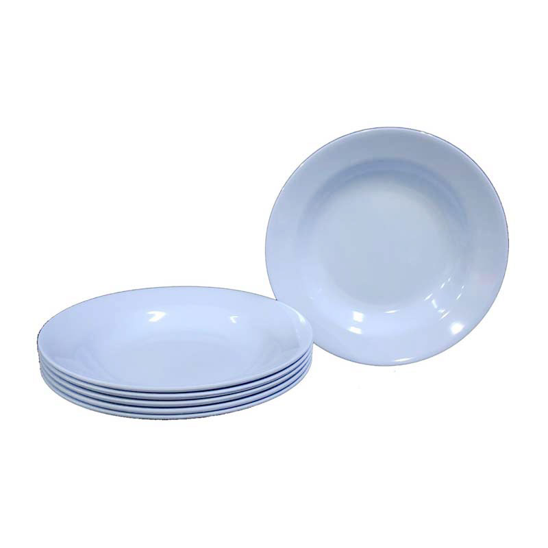 ARO Deep Plate 8" Blue x 6