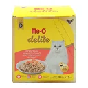 Thumbnail 3 of มีโอ ดีไลท์ อาหารเปียกแมว รสปลาทูน่าผสมแซลมอนในน้ำเกรวี่ 70 ก. x 12