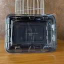 Thumbnail 4 of Matapat กล่องสเต็ก () กล่องสลัดโรล สีดำ ฝาใส 1 ช่อง 1400มล. กล่องอาหารจัมโบ้ เดลิเวอรี่ FoodGrade เข้าไมโครเวฟได้ (แพค 25 ชิ้น