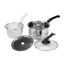 Thumbnail 2 of ชุดหม้อทอด-นึ่ง สแตนเลส 4 ชิ้น/ชุด