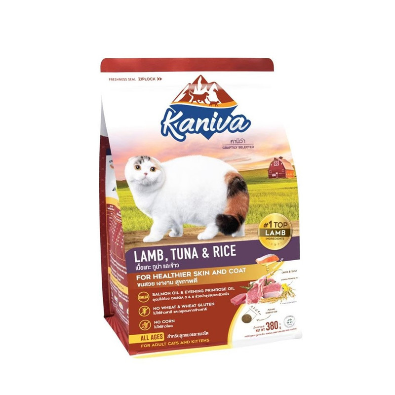 KANIVA Cat Food Lamb Tuna And Rice Recipe 380 g