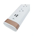 Thumbnail 3 of DATA Plug 3 Way 1 Switch 2 USB 3M. LVUC45 3M