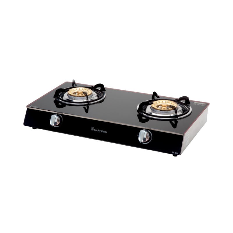 ลัคกี้เฟลม เตาเเก๊สตั้งโต๊ะ 2 หัว  รุ่น AG-102S หัวเตาทองเหลือง รับประกันวาล์วแก๊ส 5 ปี