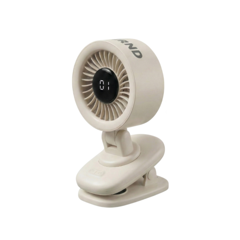 Bernd Stroller Fan พัดลมพกพา / หมุนส่ายได้ / จอ LED / ตั้งเวลาปิดได้