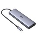 Thumbnail 2 of Ugreen Port Hub 9-in-1 USB-C to 3xUSB-A, HDMI, VGA, TF/SD, Land and PD (15600) Gray