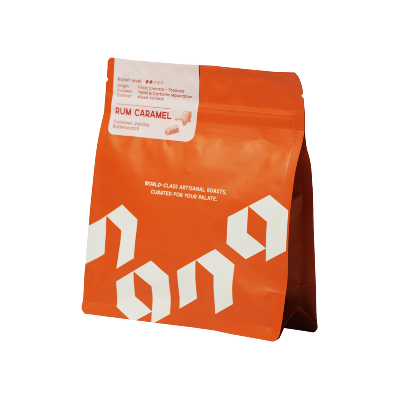 Rum Caramel เมล็ดกาแฟคั่วอ่อน (100g)
