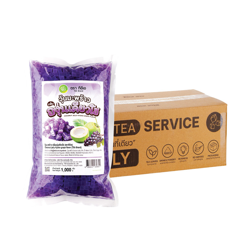 [CARTON] TEA Coconut Jelly Kyoho Grape Flavor (1,000 g) x 20 Bags