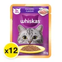 Thumbnail 2 of WHISKAS Cat Food Pouch Mix Variety Mackerel 80 g x 12