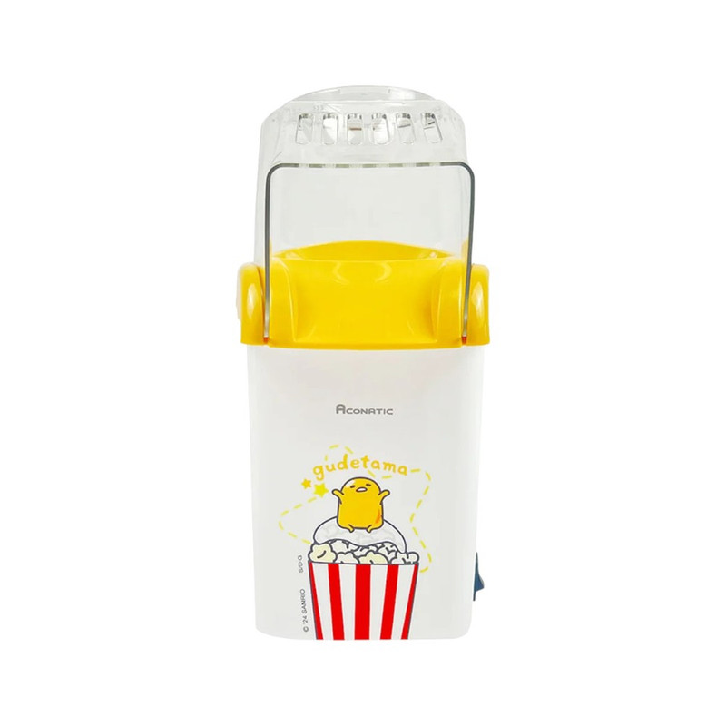 ACONATIC เครื่องทําป๊อปคอร์น Gudetama รุ่น AN-PCM1000 ขนาด60 ก.ใช้เวลา 2-4 นาที สีขาว(รับประกัน 1 ปี)