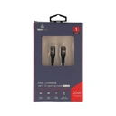 Thumbnail 2 of TECHPRO USB-C to Lightning Cable Nylon 20W 1M. Black/Grey (TP-C02)