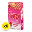 Thumbnail 2 of โอโจ้ เวเฟอร์ชนิดแท่งสอดไส้ครีม รสสตรอเบอร์รี่ 17 ก. x 6